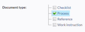 screenshot of category tree with one value selected