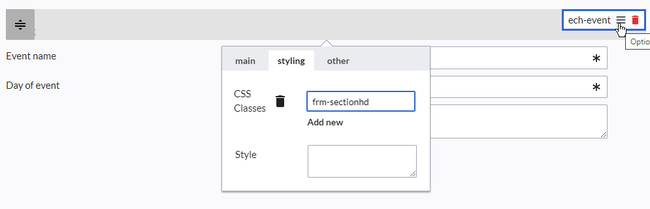 Add a css class