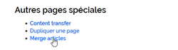 Merging an existing page in the target wiki