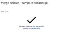 Confirmation message