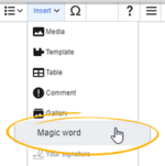 Insert magic word