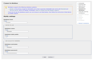 Database connection