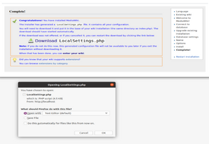 Download localsettings.php