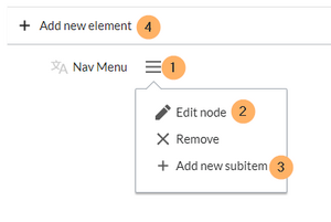 editing interface