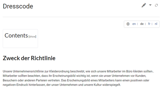Language switcher shows all available translations