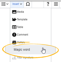 Insert Magic words