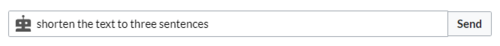 prompt to shorten the suggested replacement to 3 sentences
